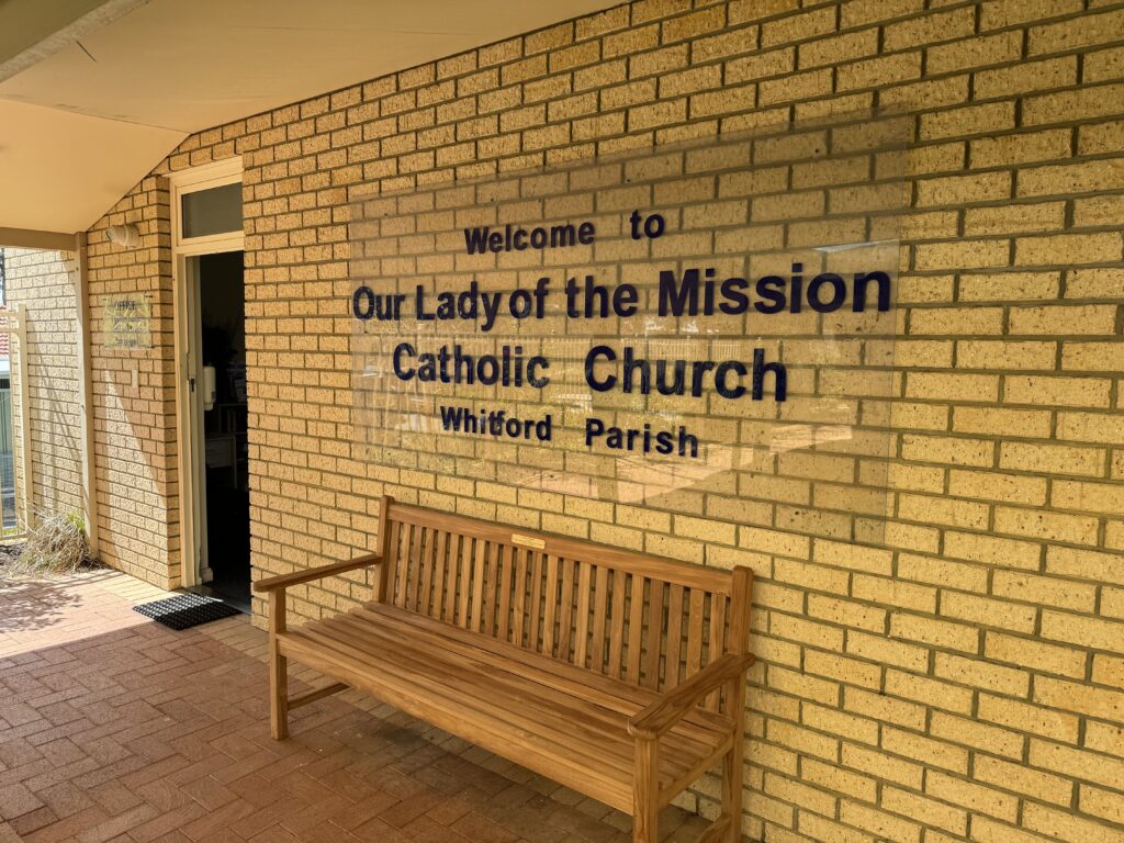 Photo of outside of OLM Parish office